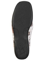 ELENA EDEN, bequeme Damen-Slipper, Weite H, mit herausnehmbarem Fu&szlig;bett ECRU-BUNT