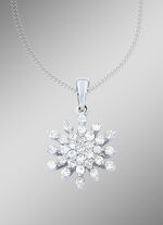 Wundervoller Anhänger Schneeflocke mit 31 Brillanten 