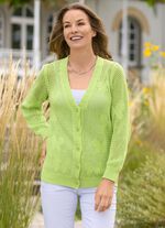 Strickjacke mit Schmetterling-Dessin 