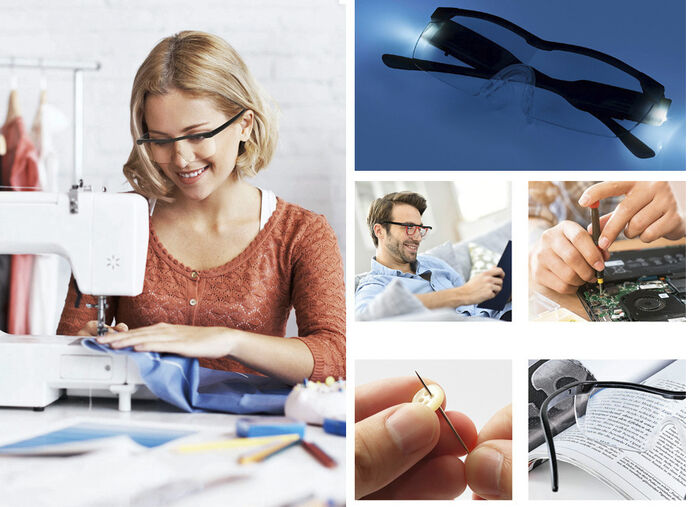 Easymaxx LED-Vergrößerungsbrille 