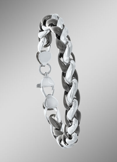 Markantes Armband aus Edelstahl 