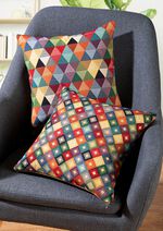 Farbenfrohe Kissenbez&uuml;ge mit Rei&szlig;verschluss BUNT