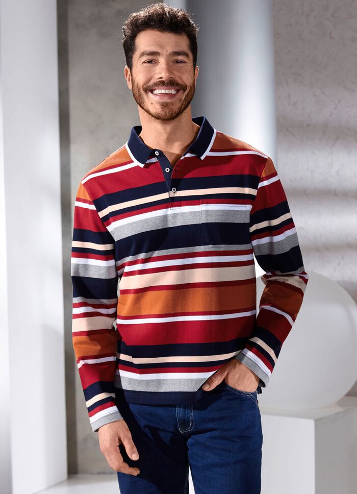 Poloshirt mit Seitenschlitzen 