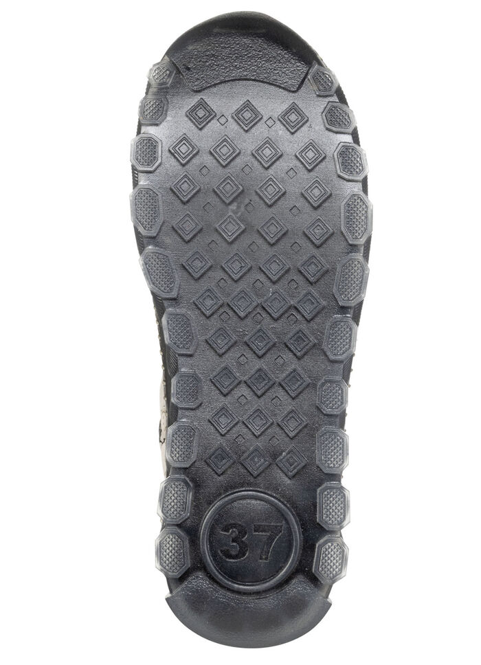 Gemini, trendige Damen-Boots, Weite G, mit herausnehmbarem Fußbett SCHWARZ-KIESEL-GRAU