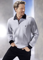 Poloshirt mit Kontrastblende 