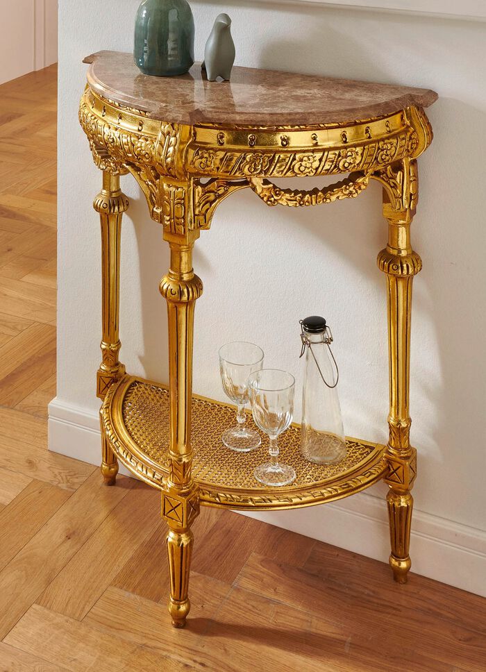 Konsole mit Marmorplatte 