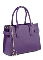 Laurina Tasche aus genarbtem Kalb-Nappaleder LILA