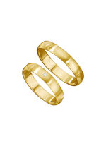 Klassischer, satinierter Trauring 