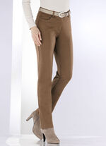 Hose mit sportivem Chic COGNAC
