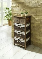 Regal mit Vintage-Oberfläche BRAUN