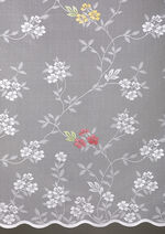 Blumenfenster-Store mit Universalschienenband MULTICOLOR