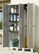 Geräteschrank, 3-türig GRAU