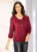 Tunika aus Glanz-Jaquard 