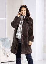 Kurzmantel aus Teddyplüsch 