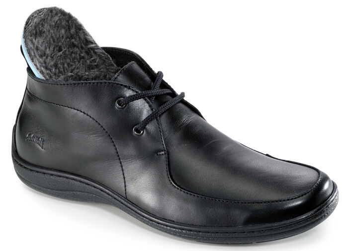 Schnür-Bootie mit Wechselfußbett SCHWARZ