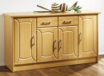 Klassisches Sideboard, 4-türig, mit Schubladen auf Metallführungsschienen 