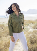 Bestickte Jeansjacke 