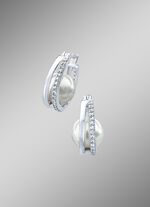 Creolen mit echt Muschelkernperle 