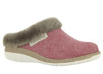 Hausschuh mit Lammfellkragen BEERE