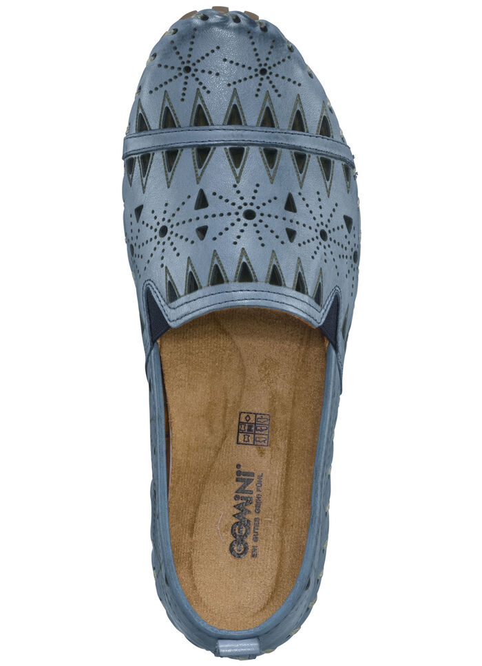 Gemini, sommerliche Damen-Slipper, Weite G, mit herausnehmbarem Fußbett JEANS