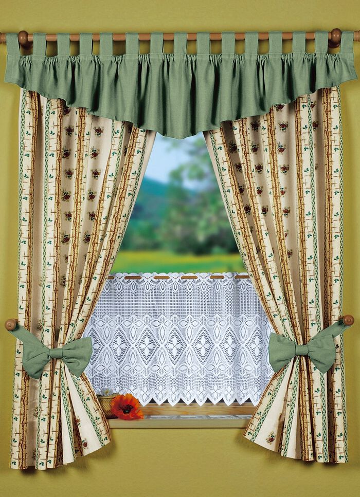 Dekorative Schleifen-Raffhalter, 2er-Pack GRÜN