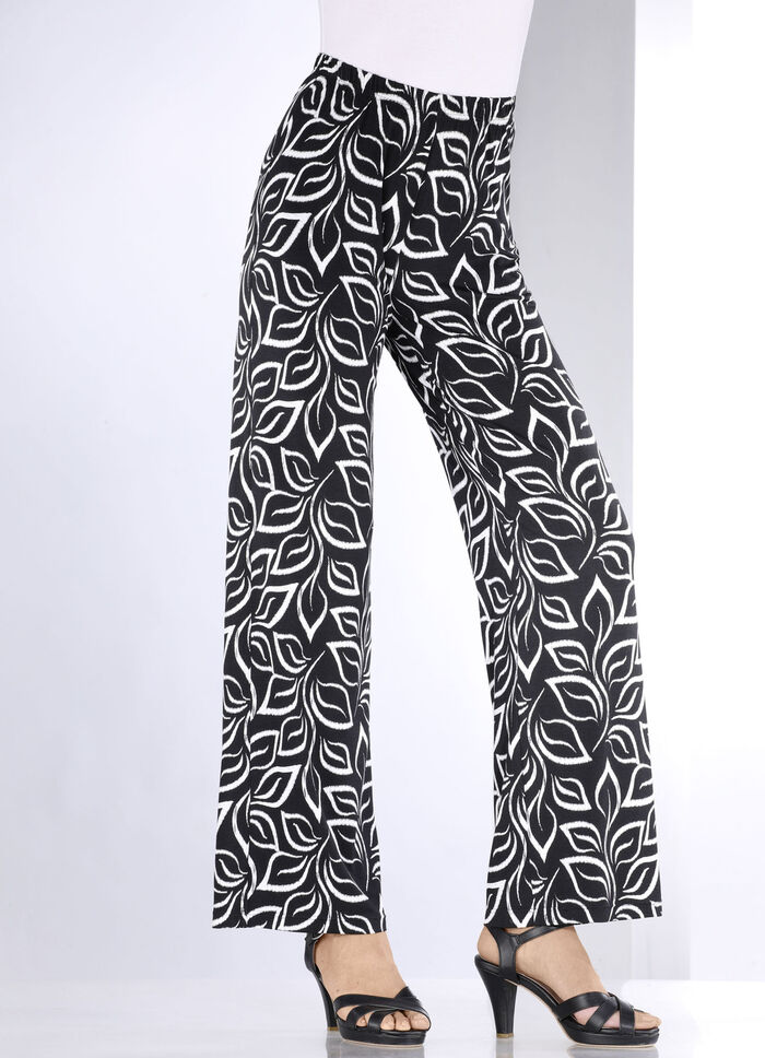 Hose in bequemer Weite SCHWARZ-WEISS