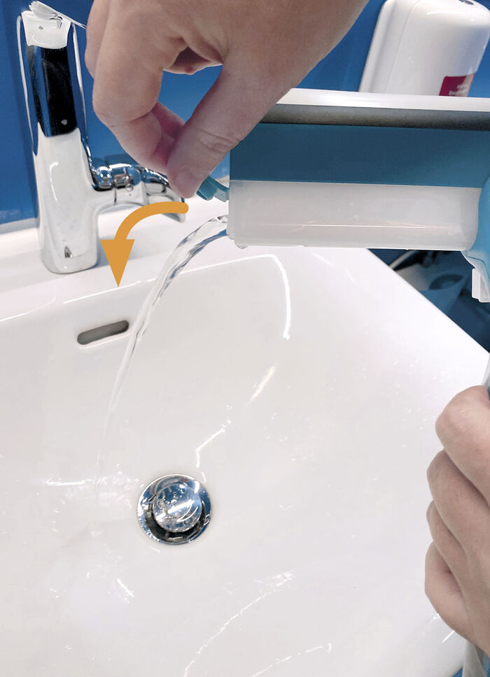 Fensterreinigungssystem von Livington WEISS-BLAU