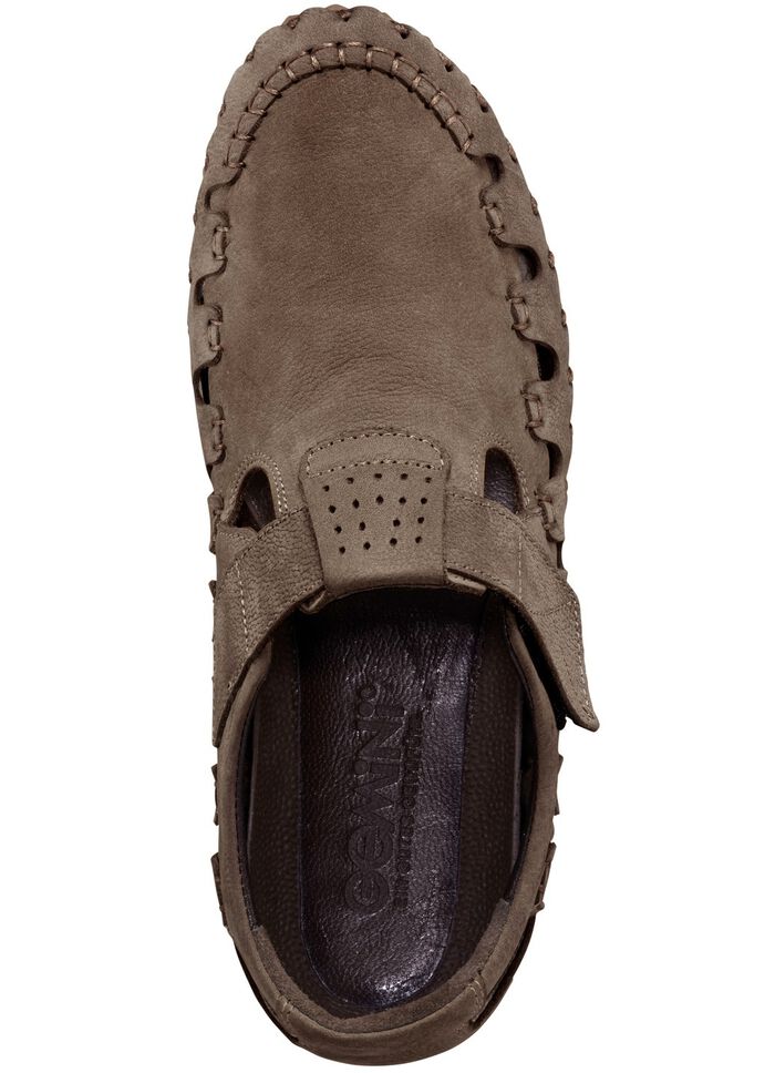 Gemini Slipper aus weichem Rind-Nubukleder 