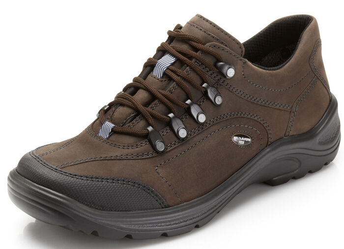 Waldl&auml;ufer Schn&uuml;rschuh mit Klimamembrane SCHOKOBRAUN