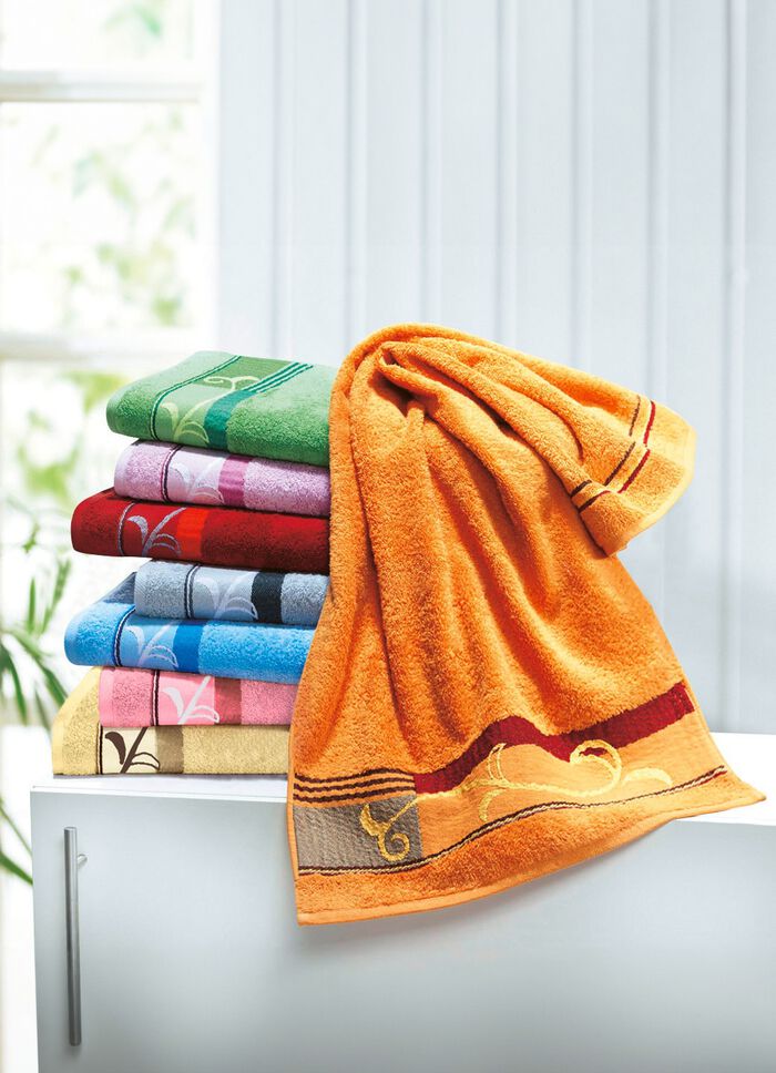 Frottier-Serie mit edel bestickter Bordüre von Dyckhoff 