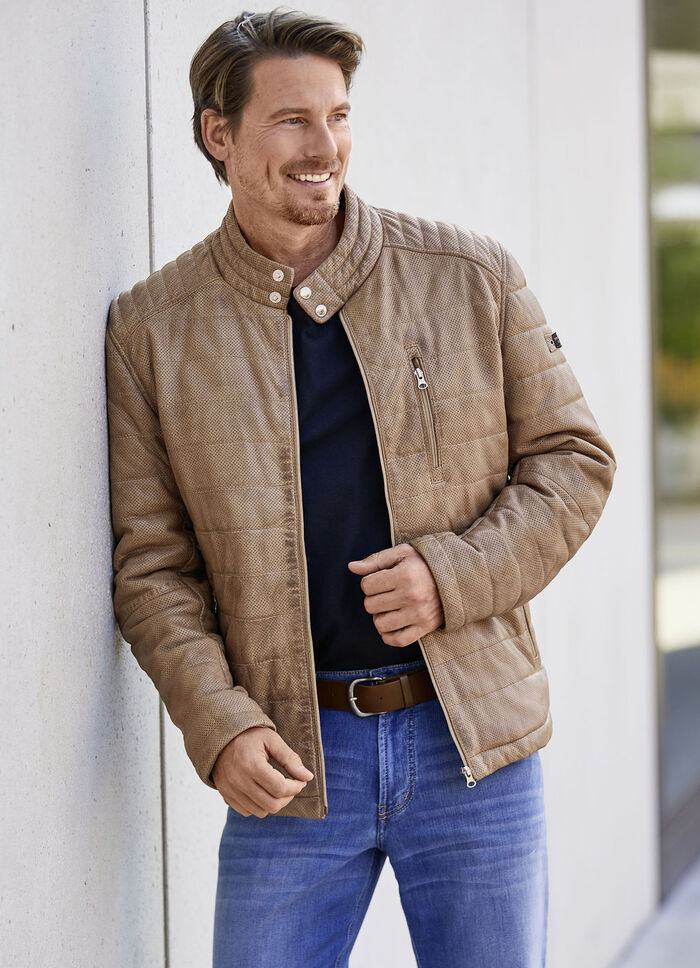 Lederkurzjacke von „Cabrini“ in 2 Farben 