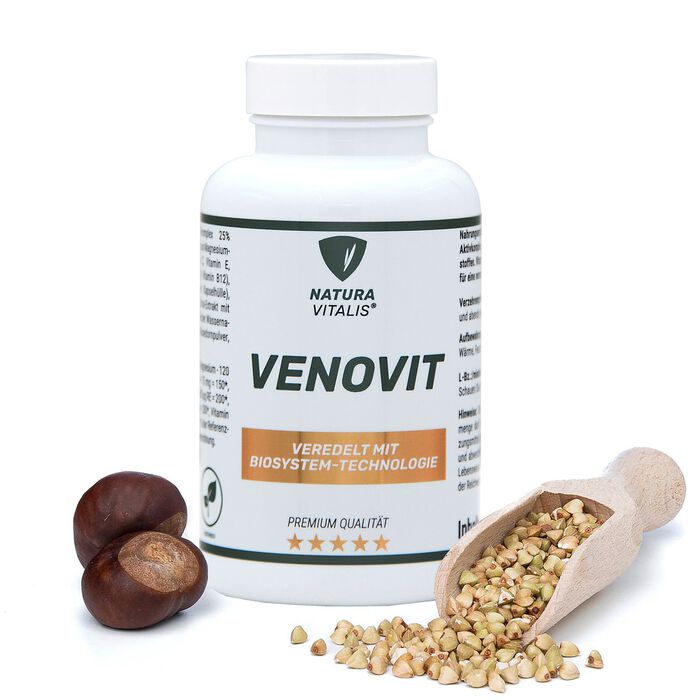 Venovit Kapseln mit hochdosiertem Vitamin C und Magnesium 