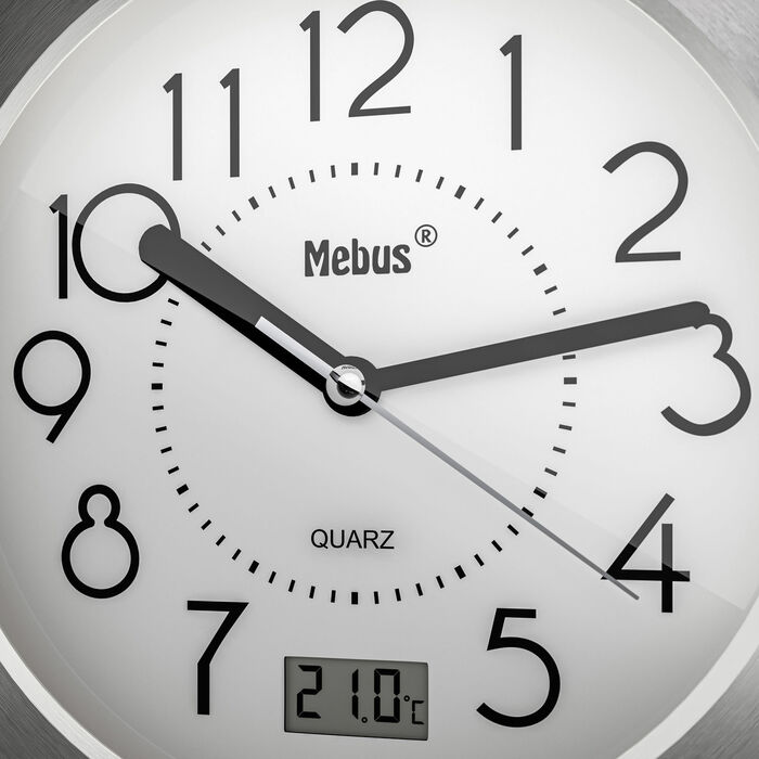 Badezimmeruhr mit extragroßen Ziffern 