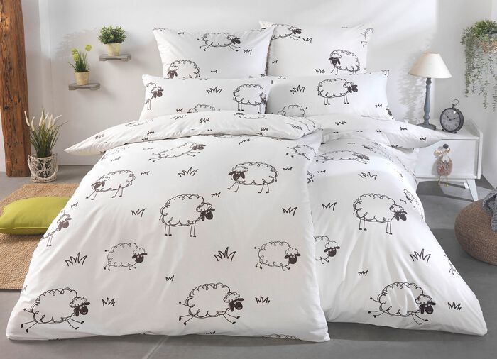 Renforc&eacute; Bettw&auml;sche-Garnitur mit Rei&szlig;verschluss 