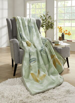 Schlafdecke mit Veloursbandeinfassung GRÜN