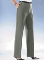 Komforthose mit Dehnbundeinsätzen in 6 Farben OLIV MELIERT