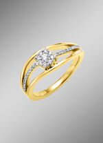 Damenring mit Diamanten und Brillanten 