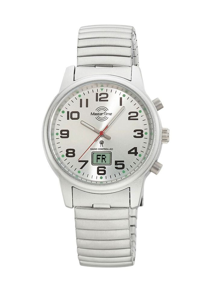 Master Time Funk-Damenuhr mit Edelstahlzugband 