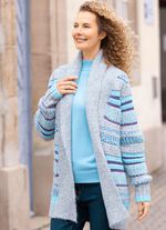 Strickjacke in Grobstrick 