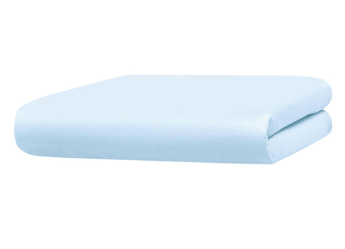 Kuschelige und warme Winterflausch-Spannbetttücher BLAU