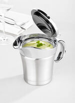 Thermo-Sauciere aus Edelstahl mit Deckel 