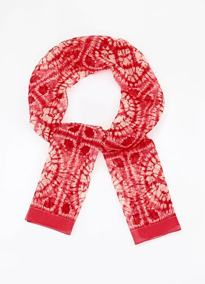 Schal in Batik-Optik 