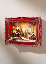 Bild mit LED-Beleuchtung und Weihnachtsmelodien 