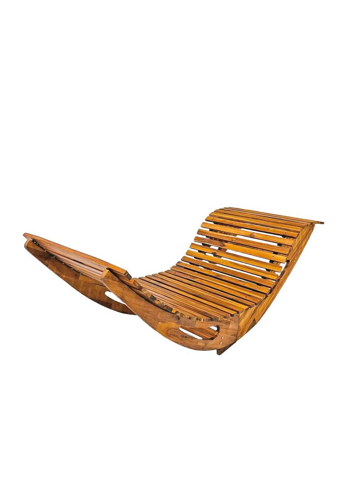 Klappbare Schaukelliege aus Akazienholz 