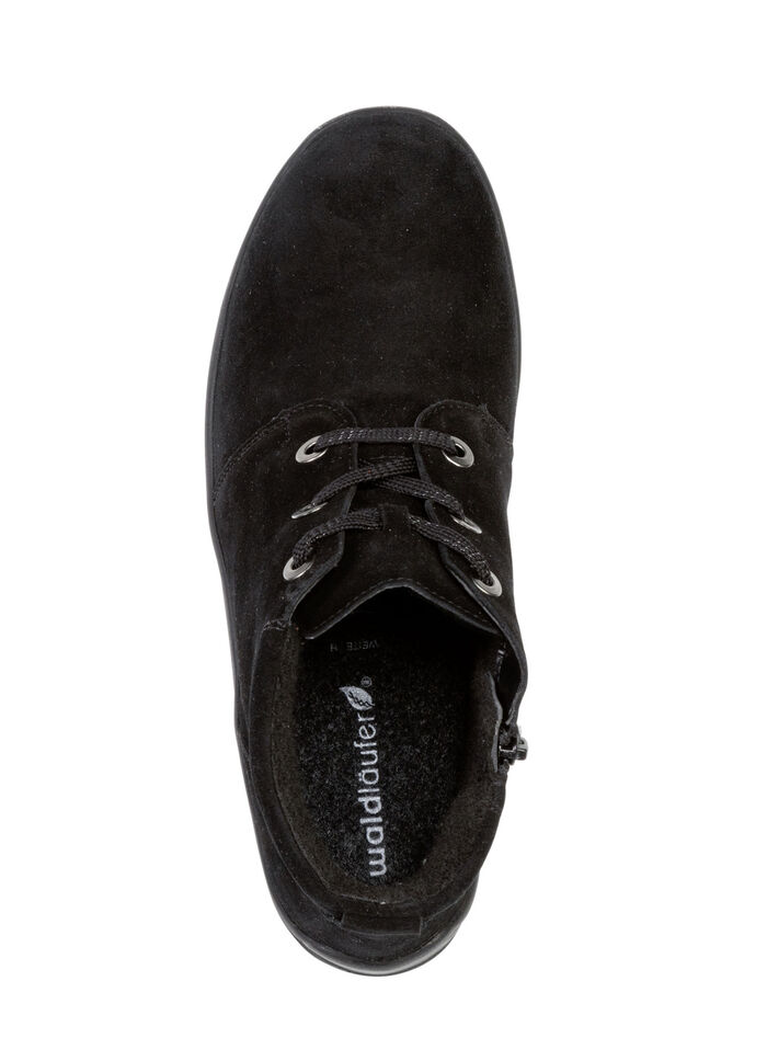 Waldläufer, bequeme Damen-Boots, Winterschuhe, Weite H, mit herausnehmbarem Fußbett SCHWARZ