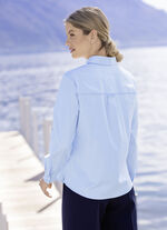 Bluse mit Hemdkragen 