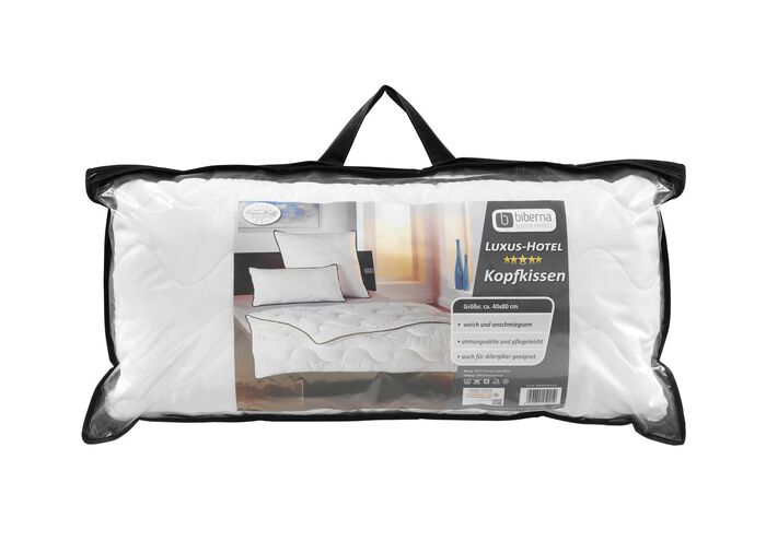 Kissenprogramm aus dem Hause biberna mit schwarzer Biese 