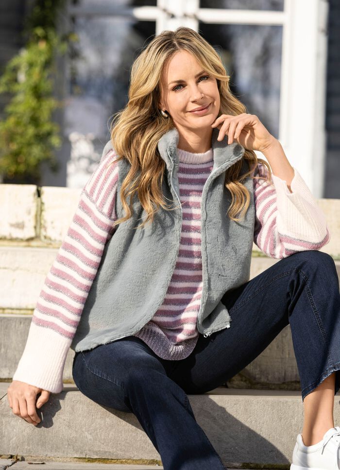 Weste aus flauschigem Kunstfell 