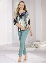 Schlafanzug mit 3/4-langen &Auml;rmeln und langer Hose  