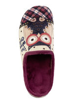 Laurina, klassische Damen-Hausschuhe, mit herausnehmbarem Fu&szlig;bett ECRU-BUNT